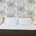 Large Wall Stencil Pattern- Allover Japanese Chrysanthemum Stencil for Elegant DIY Wall Decor