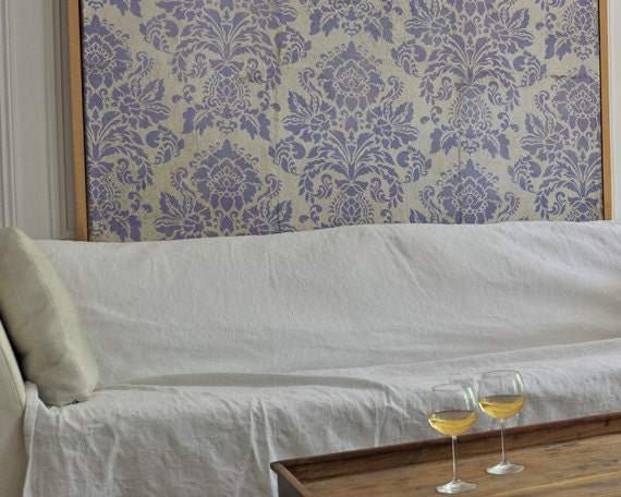 Wall Stencil Large Antoinette Damask Allover Stencil for Elegant Wallpaper Look