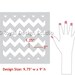 Chevron Stripe Wall and Furniture Stencil for Painting Chevron Stripe Wallpaper Look