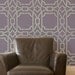 Great Modern Trellis Wall Stencil for Geometric Wallpaper Look and Easy DIY Home Decor