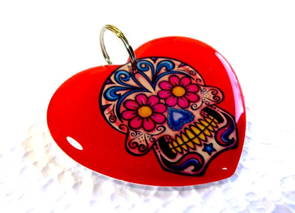 Pet ID Tag Dog Tag Cat Pet Tag Skull Flower Heart Shape tags by ID4Pet