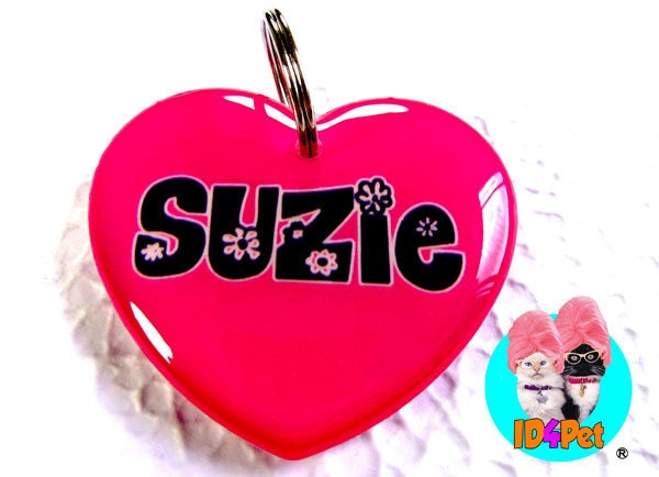 Dog tags Cat Tags Pet ID Tags Sweet Heart ID Tag by ID4Pet