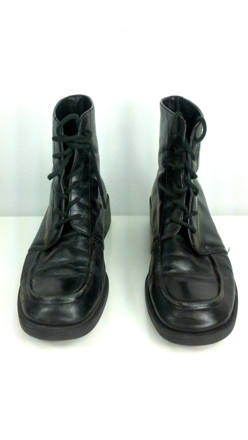 Tomboy Vintage 80s 90s Black Field Boots