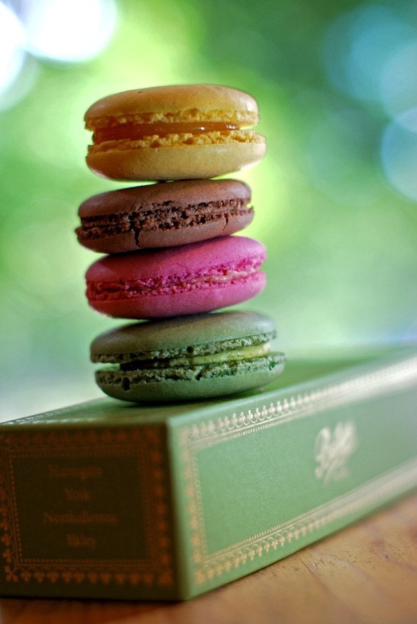 SALE -9 Parisian Macarons - delicate organic pastry