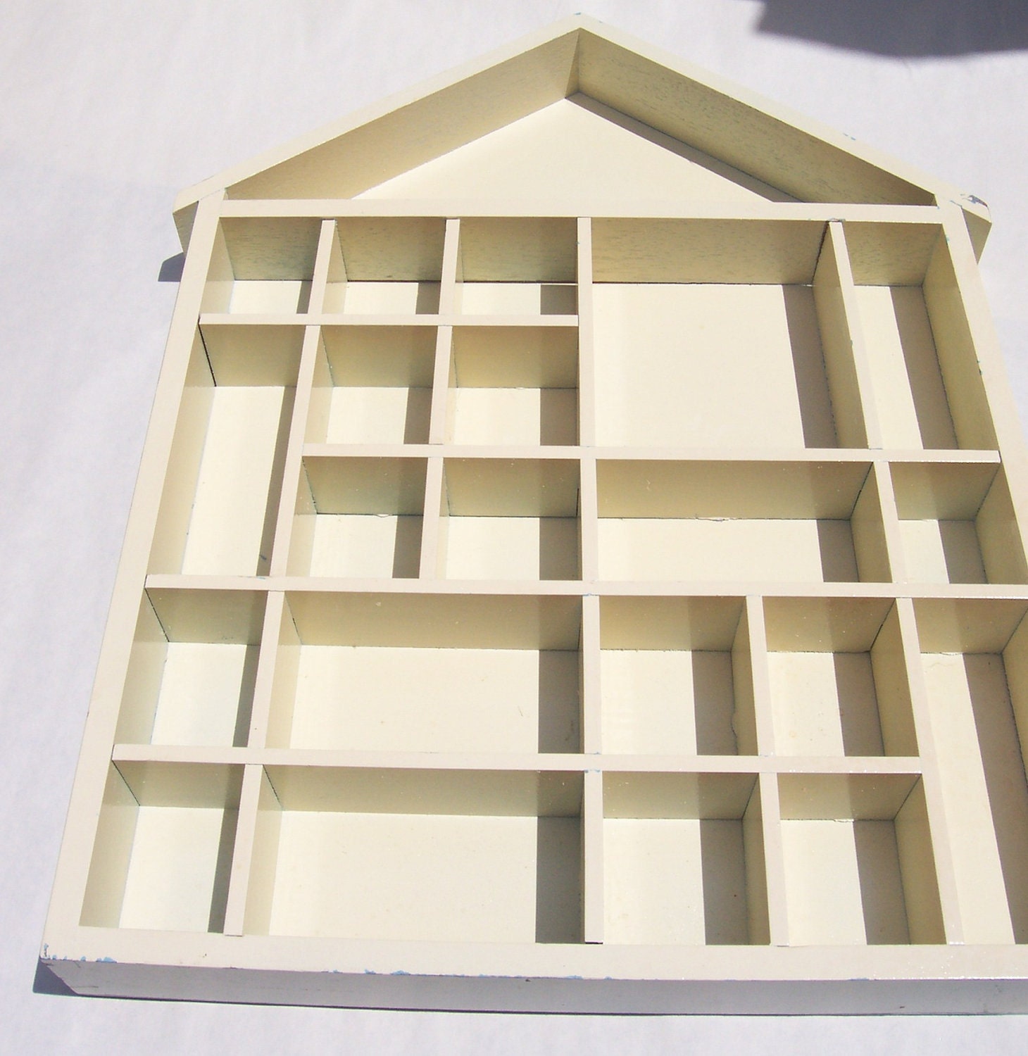 Vintage Wall Hanging Cubbies for Miniatures Display by Ensco 1981