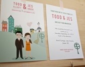 Wedding Invitation - Custom Illustration