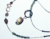 Totem owl necklace, beaded necklace. owl pendant necklace