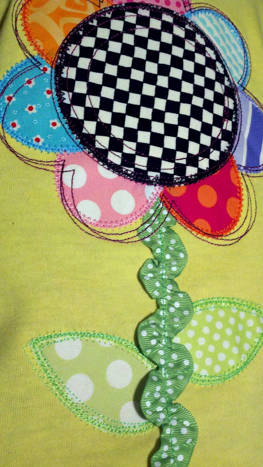 Whimsy Daisy Machine Applique Design
