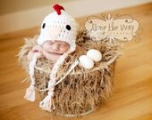 Chick Magnet - Rooster Hat - Newborn/Baby - Made to Order