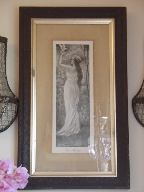 Cress Woollett Victorian Goddess Framed Print 1800s 2nd of a PAIR