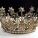 Huge Antique French RARE Mercury Glass Balls Paste Stones Crown Tiara Late 1800s - As Seen on new TV Show - It's Worth What on NBC