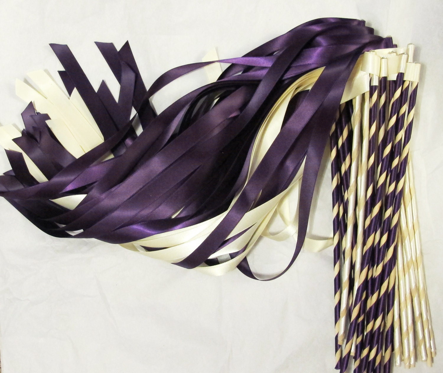 Custom Order - 100 Fully Wrapped - Mix of Rose Mauve Plum Ivory