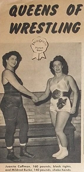 Women Wrestlers Police Gazette Magazine 1947 By Rightyo On Etsy