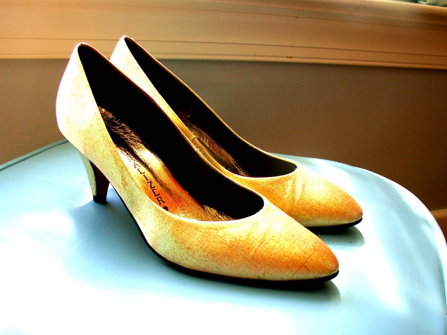 Shiny Gold Heels