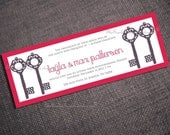 PRINTABLE VINTAGE KEYS Modern Invitation Custom Colors-Text Diy Pdf Template Housewarming Party We've Moved Announcement New Home Address