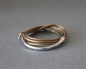 Leather Wrap Bracelet with Silver Metal Ornament(Pearl Bough)