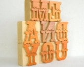 ME AND YOU - 8 Designer Letterpress Wooden Letters -VM61