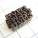 SALE - Home Sweet Home - 13 Vintage Letterpress Mini Wooden Letters - Micro Series - LB59
