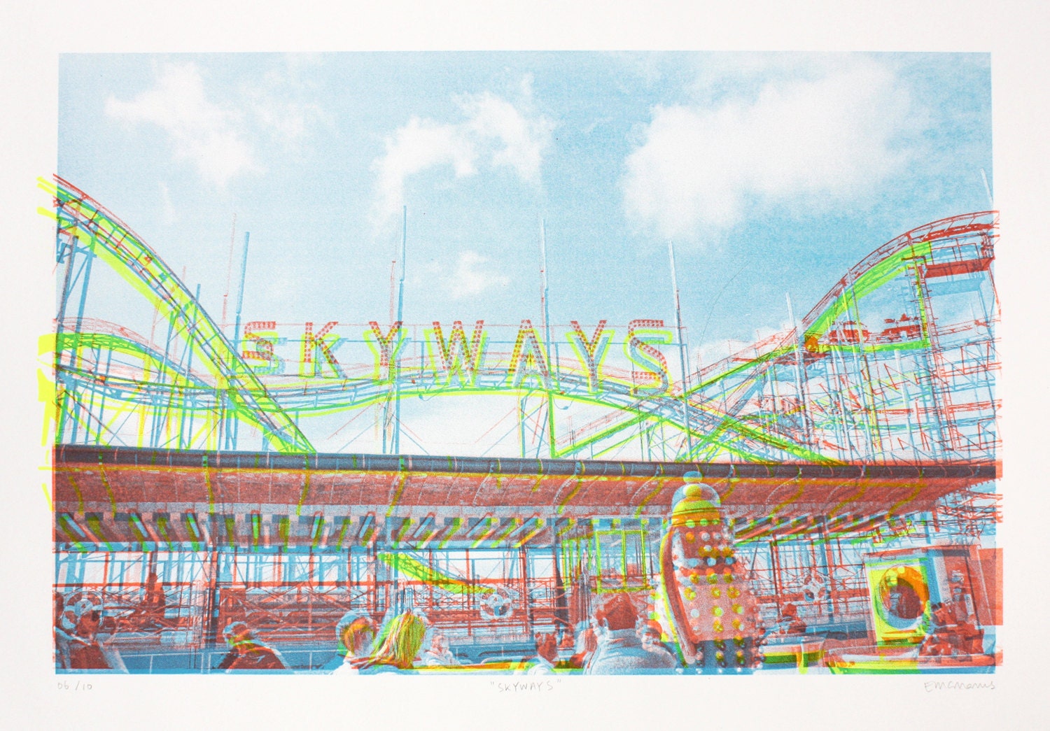Skyways Screenprint, Unframed
