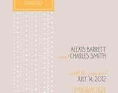 Save the Date Wedding Announcement - Simply Elegant