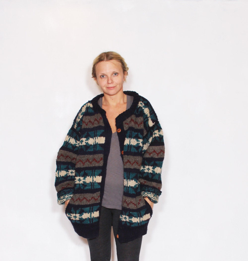 Vintage Hand Knit Cardigan