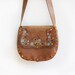 Vintage 70s Hand Tooled Leather Hippie Bag