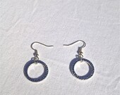 Silver hoop earrings