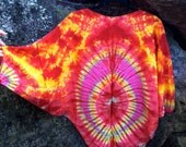 Starburst Tie dye shrug with fringe