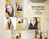 Senior CARD templates for photographers vol.5