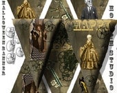Printable Halloween Banner  Steampunk