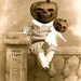 3 Printable Halloween altered Vintage photos Downloads instant download