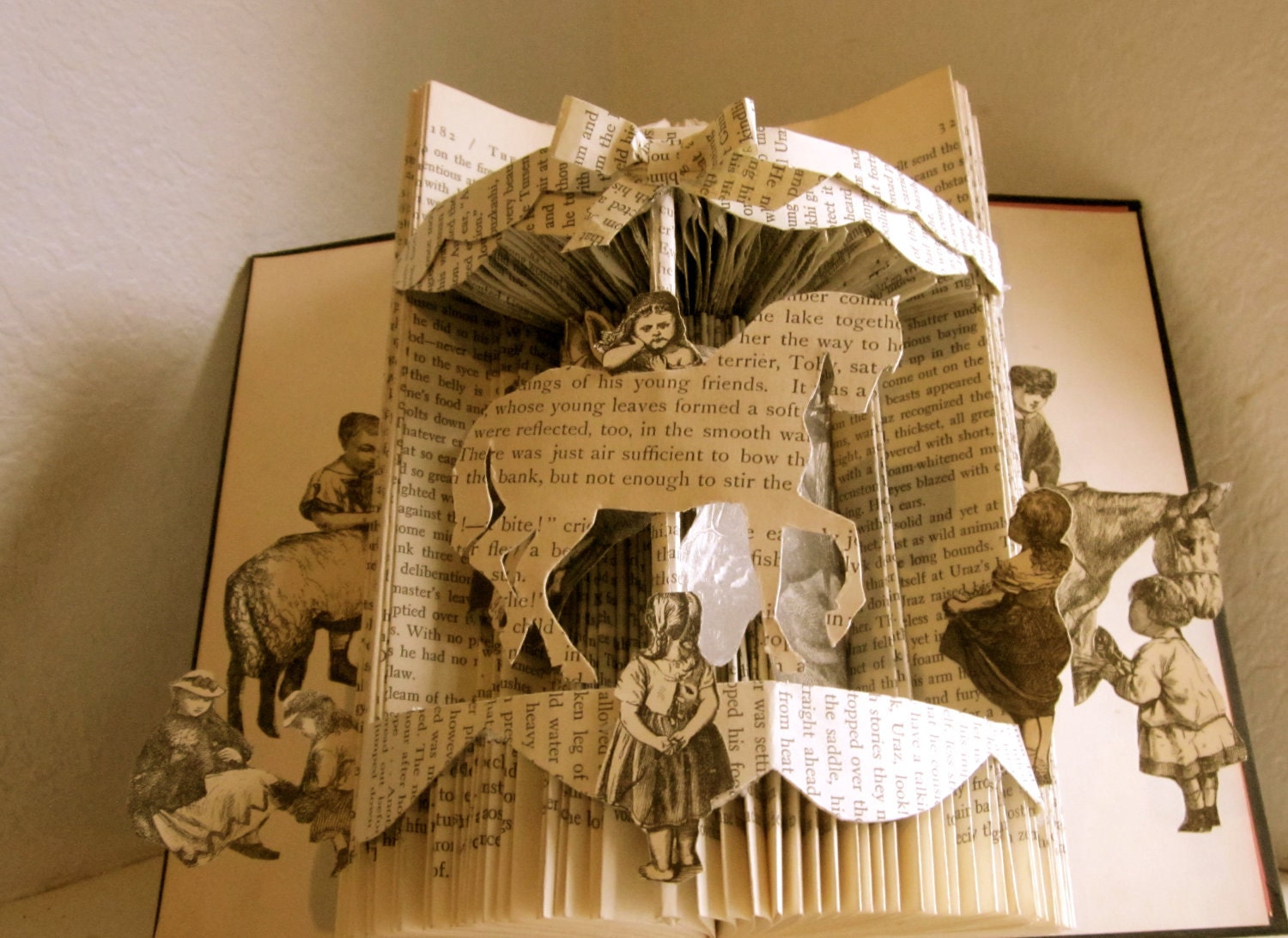 Altered Book- Sunday Afternoon Carousel Ride