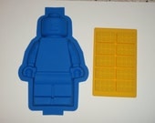 Silicone Lego Minifigure Cake Pan Brownie Jello Mold birthday party and ice BRICKS tray