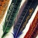 Gryffindor Hogwarts House Quill