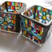 Candle holders - Pair - Mosaic -FREE SHIPMENT
