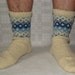 Hand knitted thick warm socks. Size: EU 43 - 44 , US 10 - 10,5