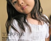 PDF Pattern - Fay Top for 4 - 10 years old and tutorial.