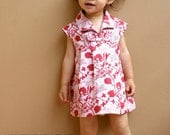 PDF Pattern - Hannah Dress for 12M - 5T and tutorial.