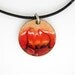 Red Enamel 1970 Penny Pendant