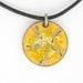 Yellow Enamel 1979 Penny Necklace