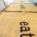 Burlap Place Mats Set of Four (eat, chow, relish, nourish)
