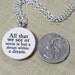 Game of Thrones Inspired "Winter is Coming" House Stark Necklace - Book Quote Jewelry