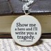 F. Scott Fitzgerald "Show me a hero and I'll write you a tragedy" Literary Quote Necklace - Literature Jewelry