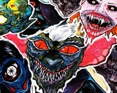 FEATURE CREATURES Series 2 - Cult Horror Sticker 6-Pack