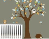 Nursery Wall Decal-Owl Wall Decal-Children-Vinyl Sticker
