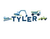 Children Vinyl Wall Decals-Truck Name Decal Nursery Stickers Decal