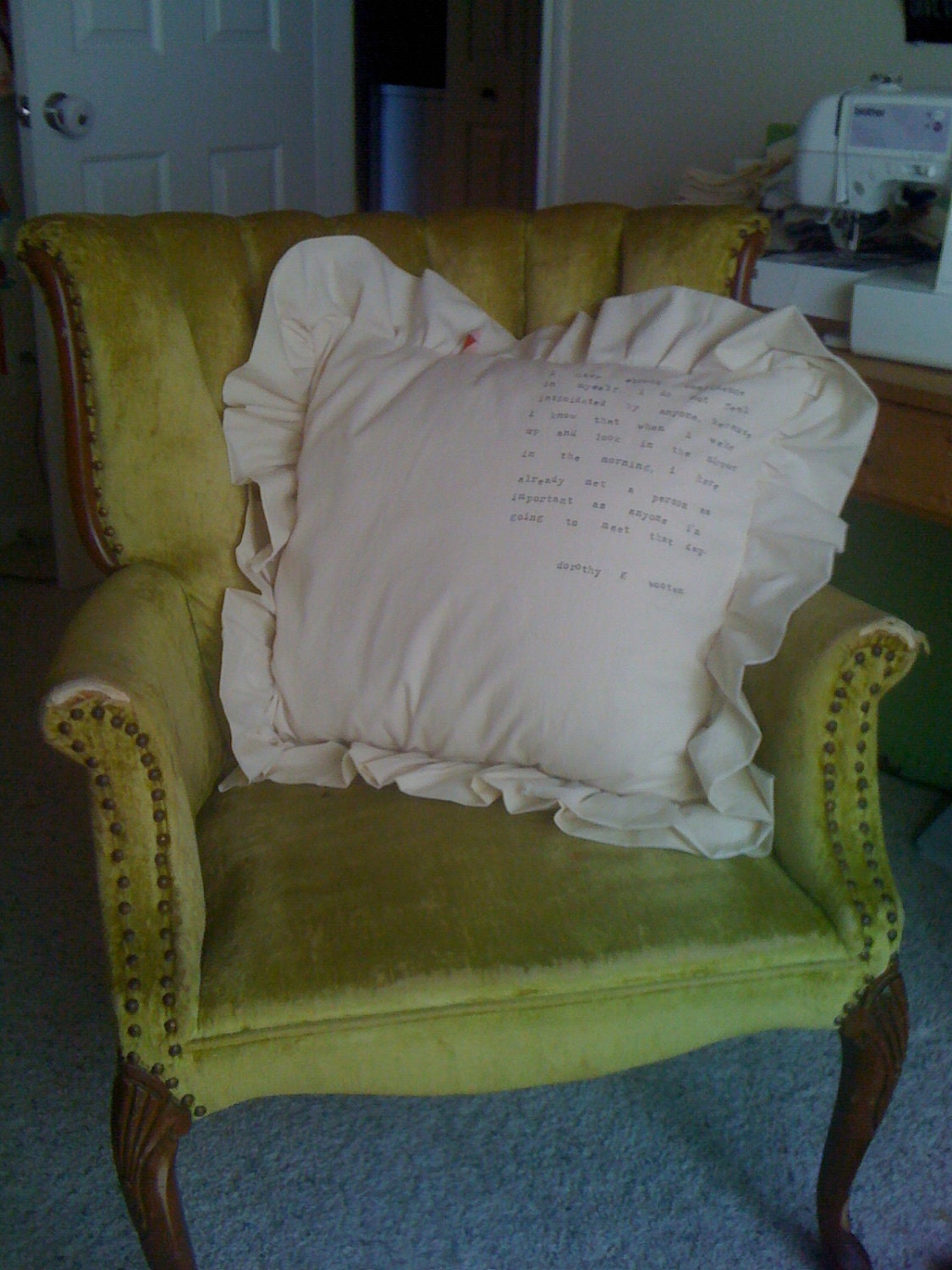Quote pillows I have strong confidence Dorothy G Wooten