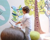 Enchanted Forest Trees Reusable Fabric Wall Decals by Pop & Lolli