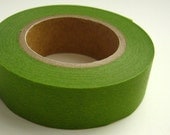 Japanese Washi Masking Tape Green Solid One Roll 16 yards