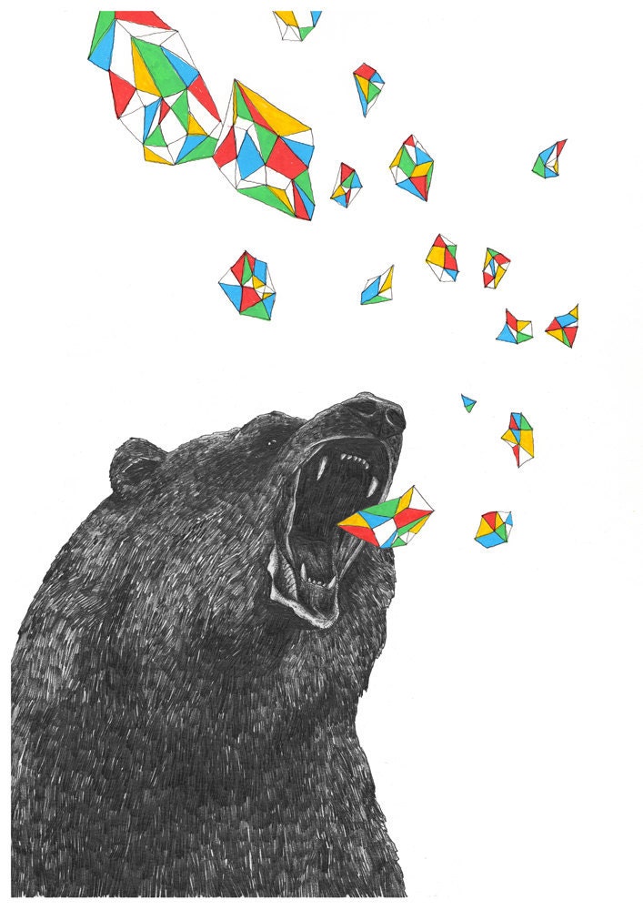 Diamond Bear / Giclée Print